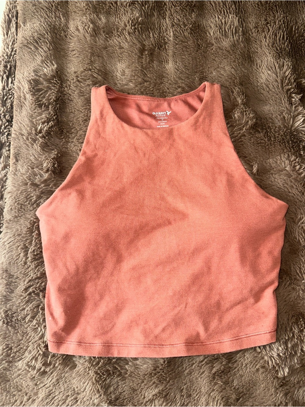 Old Navy Rose Pink Cropped Ribbed Tank